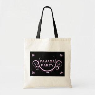 Bolsa Tote convite de festas elegante do pajama
