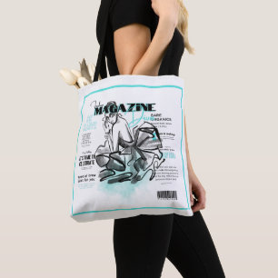 Bolsa Tote Convite de moda para festa de despedida de solteir