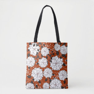 Bolsa Tote Convite Floral: Abstrato Wedding