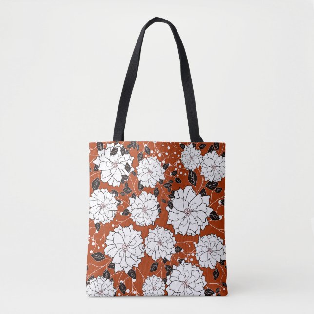 Bolsa Tote Convite Floral: Abstrato Wedding (Frente)