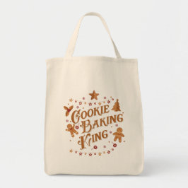 Bolsa Tote Cookie Baking King Holiday Design
