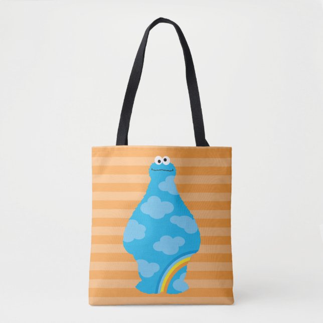 Bolsa Tote Cookie Monster Rainbows (Frente)