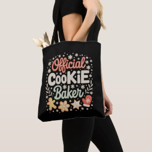 Bolsa Tote Cookie Oficial Baker Natal Família Baking