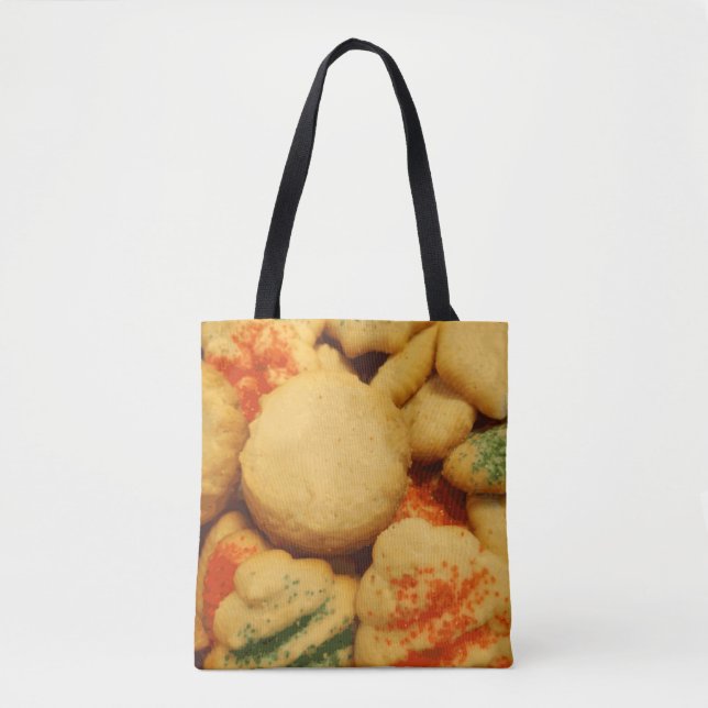 Bolsa Tote Cookies de Natal com Prensas de Açúcar (Frente)