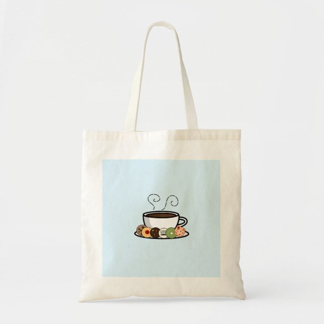 Bolsa Tote Cookies e café (Frente)