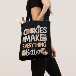 Bolsa Tote Cookies Tornam Tudo Melhor Natal Divertido
