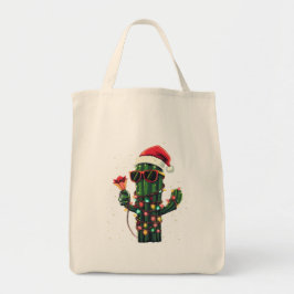 Bolsa Tote Cool Christmas Cactus with Amaryllis