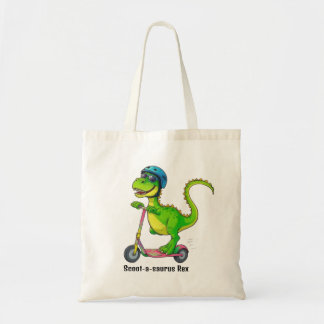 Bolsa Tote Cool Green Dinosaur
