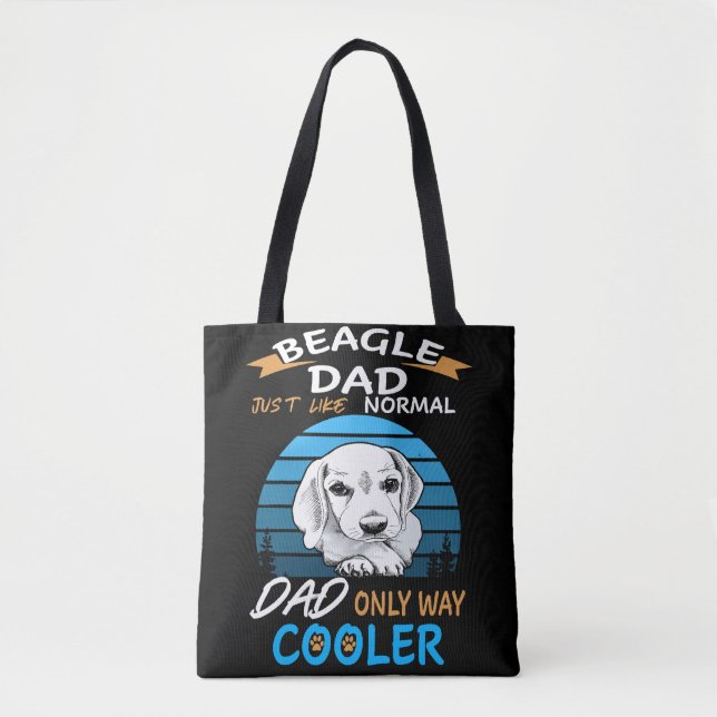 Bolsa Tote Cooler do Pai Beagle de 9 Pais (Frente)