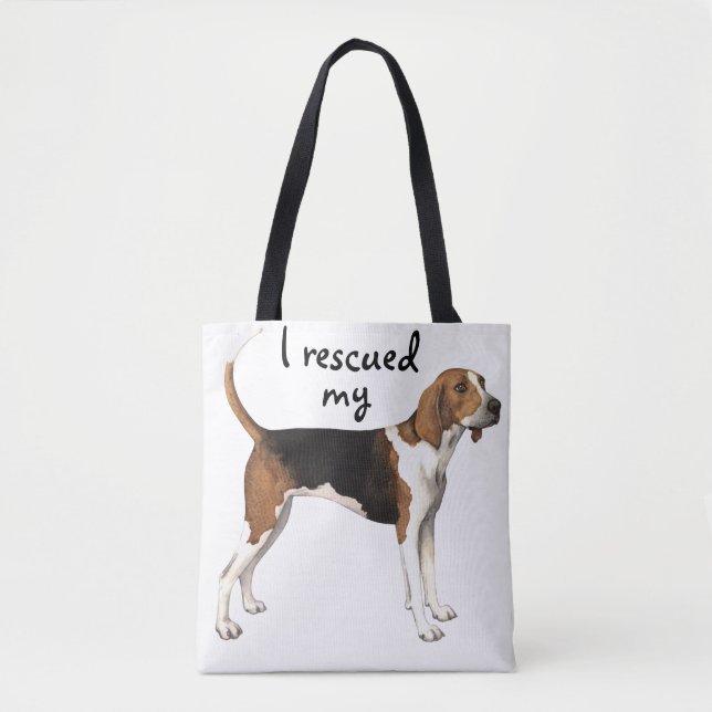 Bolsa Tote Coonhound do caminhante de Treeing do salvamento (Frente)