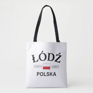 Bolsa Tote Coordenadas Polonesas Lodz Polska (Polônia)