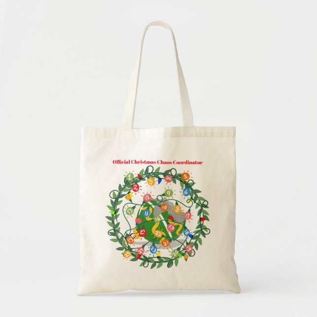 Bolsa Tote Coordenador de Caos de Natal Oficial (Frente)