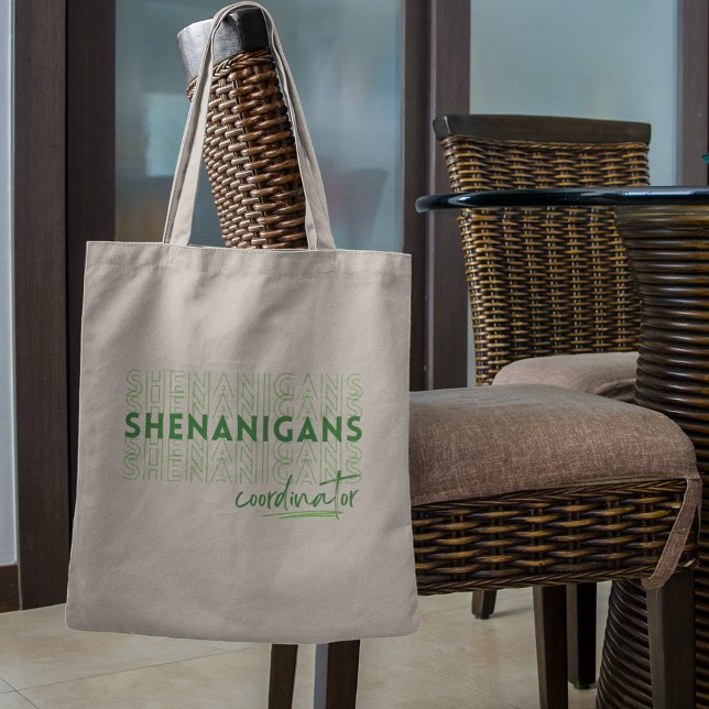 Bolsa Tote Coordenador de Shenanigans do Dia de São Patrício- (Criador carregado)