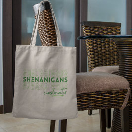 Bolsa Tote Coordenador de Travessuras do Dia de São Patrício 
