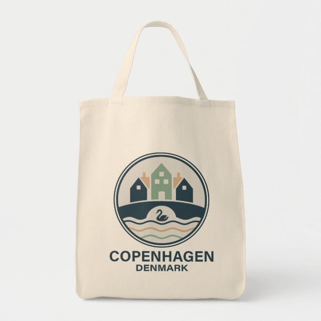 Bolsa Tote Copenhagen Denmark Europe (Frente)