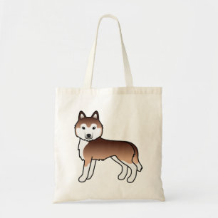 Bolsa Tote Copper Siberian Husky Cuja Caricatura Cachorada Ca