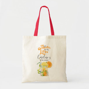 Bolsa Tote Coquetel Aperol Spritz Estilo Italiano Chá de Bebê