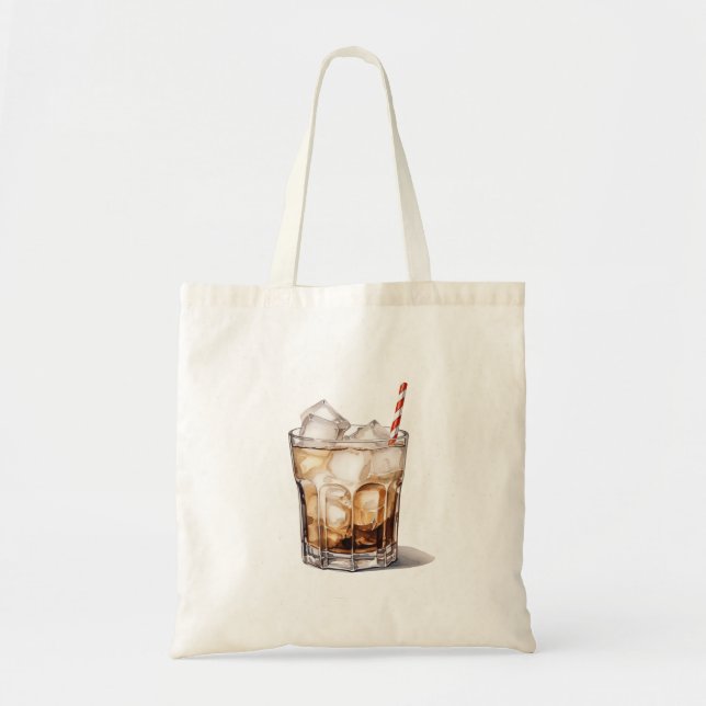 Bolsa Tote Coquetel de café gelado (Frente)
