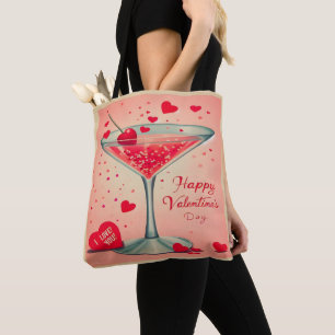 Bolsa Tote Coquetel Mid Century Valentine Martini