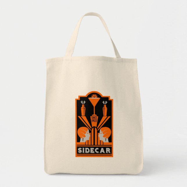 Bolsa Tote Coquetel Sidecar Art Déco (Frente)