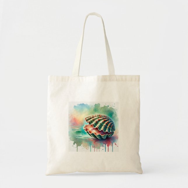 Bolsa Tote Coquina clam 050824AREF148 - Watercolor (Frente)