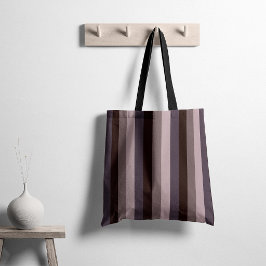 Bolsa Tote Cor Berinjela Listras Atemporais
