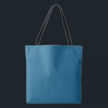 Bolsa Tote Cor Comum Sólida do Sapphire Azul<br><div class="desc">Uma classe vibrante, elegante, cor de luxo. A cor melhora seu apelo luxuoso. Uma escolha maravilhosa para você, e seus entes queridos, e Adequada para eventos oficiais/não oficiais. Esta design de cor irá adicionar uma aparência graciosa e montada. Número hexadecimal: 156890</div>