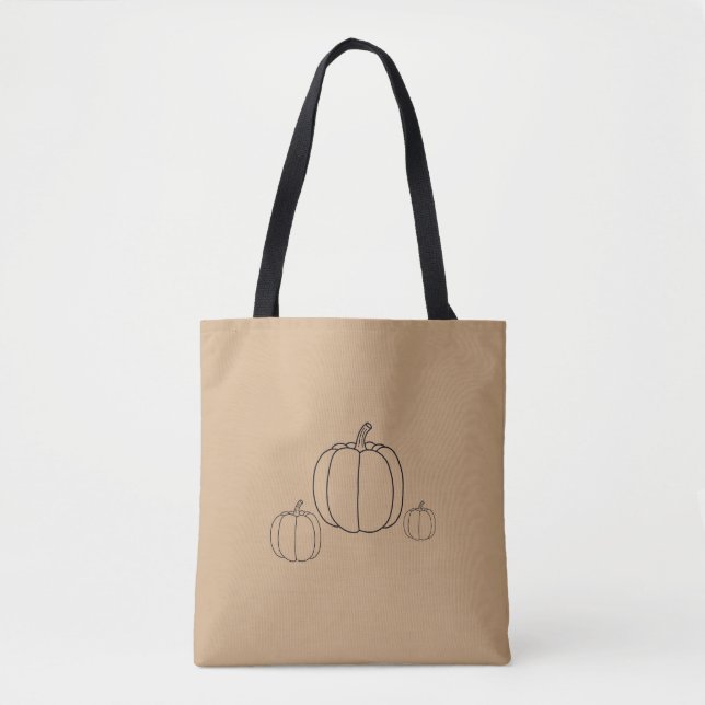 Bolsa Tote Cor de queda de outono de Bompkin (Frente)