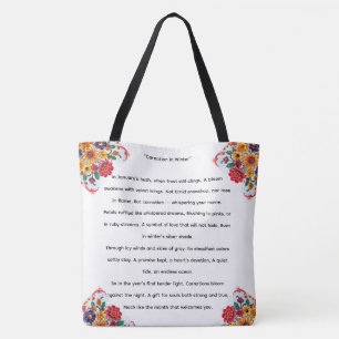 Bolsa Tote Cor-de-rosa com energia, vermelho e branco 5D com 
