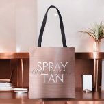 Bolsa Tote Cor-de-rosa-pincelado - Rosa Gold Foil Spray Tan S<br><div class="desc">Cor-de-rosa-pincelado - Rosa Gold Foil Spray Tan fornece saco de promocional. O nome do contato profissional e a profissão podem ser alterados para serem usados em qualquer tipo de negócio. Entre em contato com o designer para obter itens adicionais correspondentes.</div>