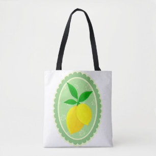 Bolsa Tote Cor-de-rosa Primavera Verde-amarelo-limão-ensolara