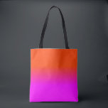 Bolsa Tote Cor de Sombreado do Mâncer Neon Laranja e Rosa Que<br><div class="desc">Cor do Sombreado do Mânre Neon Laranja e Rosa Quente Desaparece. As sombras de óculos vão de rosa quente borrado em laranja neon neste néon da paleta do sol, laranja, quente, rosa, sombra, cor, desvanecer, tendência, brilhante, fluorescente, iluminador, escola, crianças, diversão, dormitório, cor, rosa claro, cor rosa claro, cor de...</div>