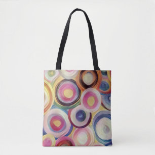 Bolsa Tote Cor do gradiente, fundo de textura áspera.
