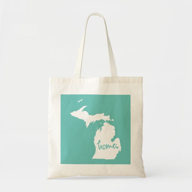 Bolsa Tote Cor Home do costume de Michigan (Frente)