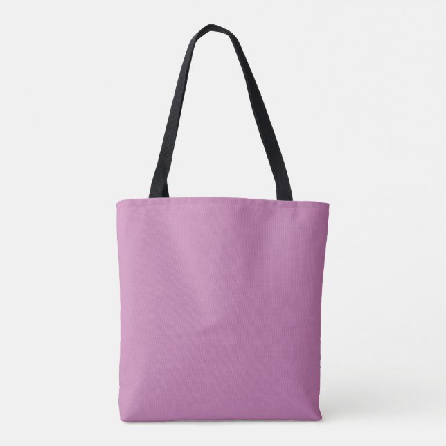 Bolsa Tote Cor Sólida da Estação do Primavera Rosa Magenta (Verso)