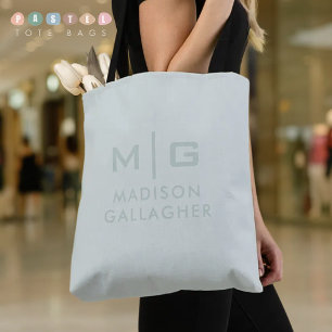 Bolsa Tote Cor Sólida e Suave Verde Musgo Sage Pastel Luz