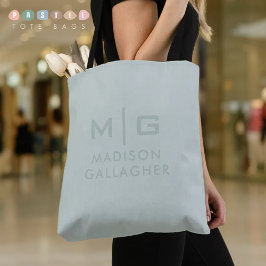 Bolsa Tote Cor Sólida e Suave Verde Musgo Sage Pastel Luz