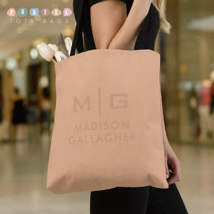 Bolsa Tote Cor Sólida Luz Suave Pastel Amarelo Escuro Laranja