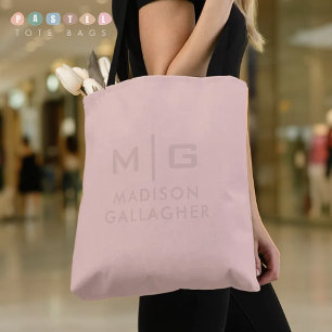 Bolsa Tote Cor Sólida Luz Suave Pastel Salmão Rosa Cor