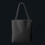 Bolsa Tote Cor Sólida Preta Tradicional do Eterno Clássico<br><div class="desc">Tote Bag em todo o estilo de impressão sobre o acessório de declaração de moda no estilo do ombro impresso com ilustração de design de arte de cor preto tradicional e preto e selecione a coleção de produtos pelo compro de impressão de FabricSeal sob demanda em Zazzle.com #ZazzleMade https://www.zazzle.com/store/thefabricseal TheFabricSeal...</div>