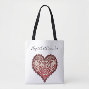 Bolsa Tote Coração a céu aberto, casamento, vintage, noiva