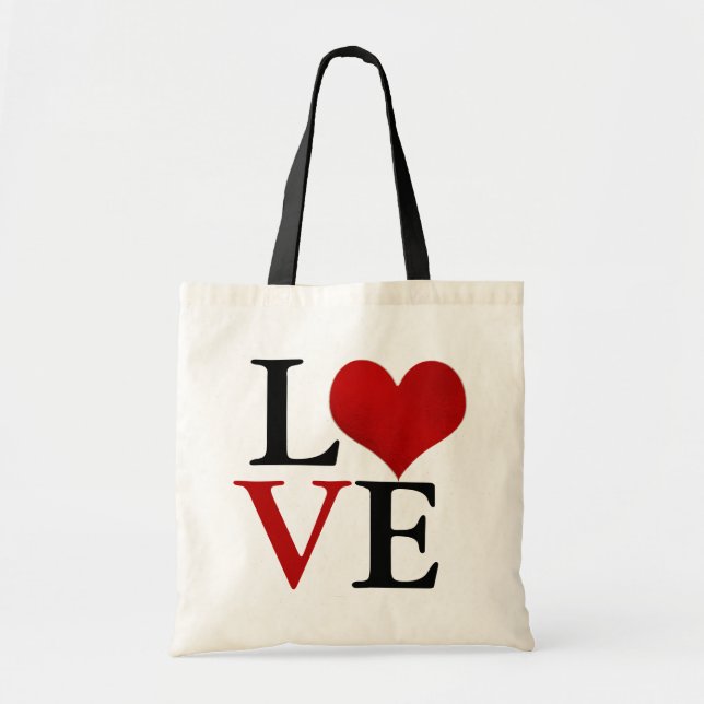 Bolsa Tote Coração, Amor (Frente)