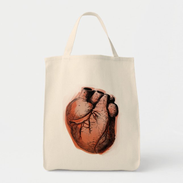 Bolsa Tote Coração Anatomicamente Correto (Frente)