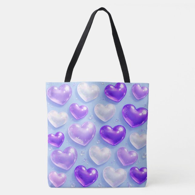 Bolsa Tote Coração bolha (Frente)