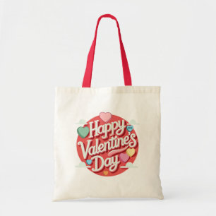 Bolsa Tote Coração colorido do dia dos namorados