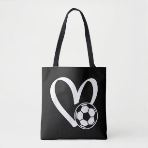 Bolsa Tote Coração da Bola do Futebol