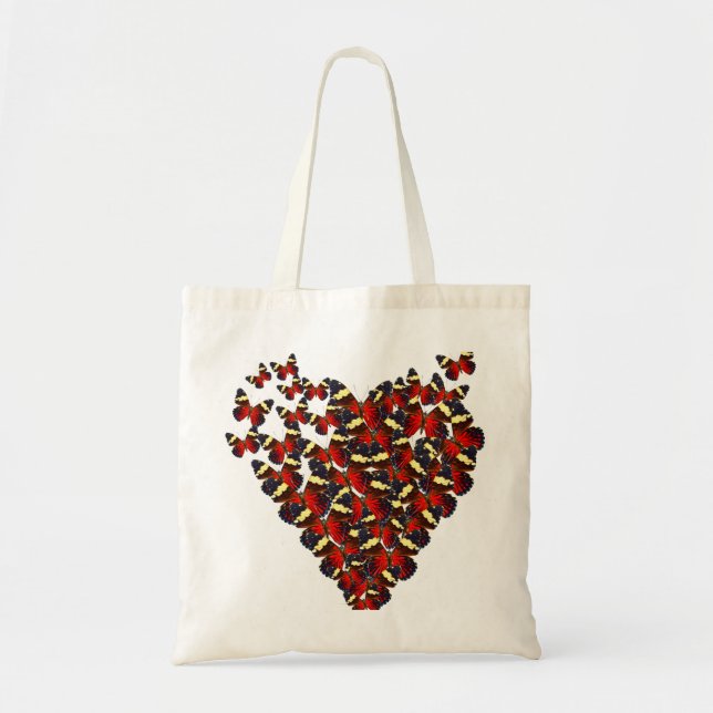 Bolsa Tote Coração da borboleta (Frente)