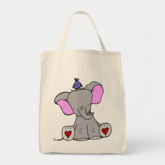 Bolsa Tote Coração do elefante