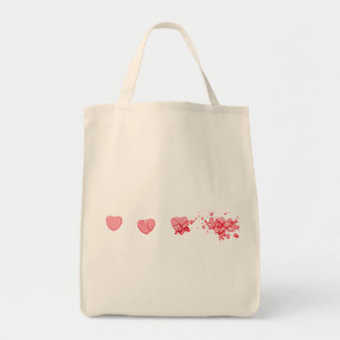 Bolsa Tote Coração Doces Esmagado