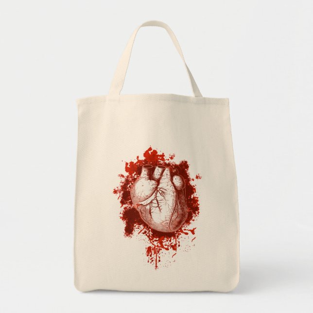 Bolsa Tote Coração e Spatter (Frente)